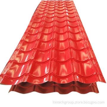 Roof Tiles, Color Steel Sheet with 0.2 to 1.2mm Thickness, Resistant to Frost, Heat, Hail and Gales